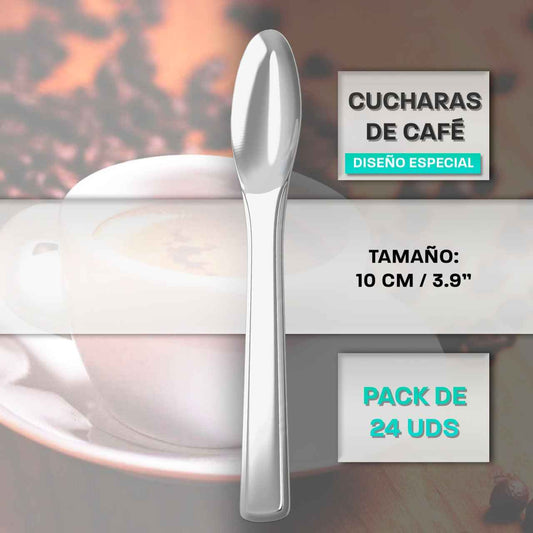 Cucharillas café diseño elegante - Pack 24 uds - cucharadecafe.es