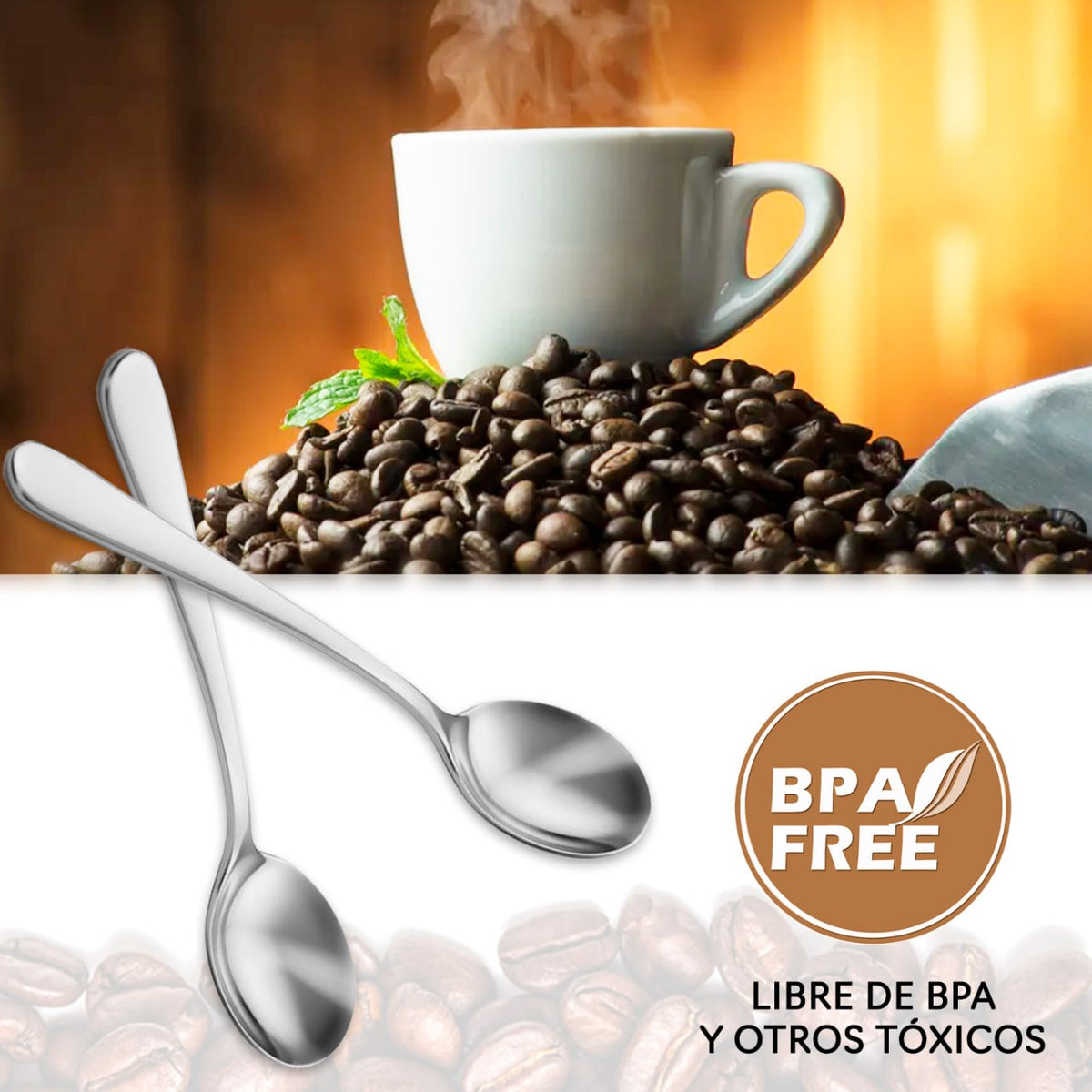 Muestrario profesional — 6 cucharillas de café para hostelería
