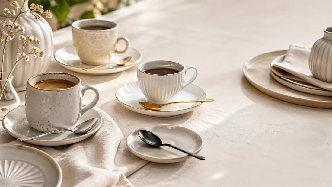 Como combinar cucharas de cafe con tazas y vajilla - Cucharadecafe.es