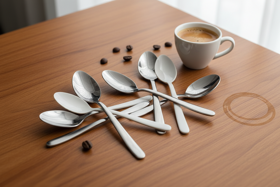 Cucharas de acero inoxidable vs. plástico para tu cafetería: cuál elegir