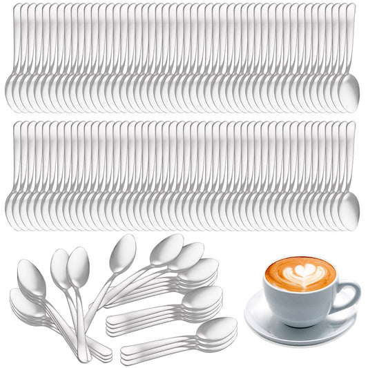 Cucharilla de café 11 cm de acero inoxidable, lote de 1.000 unidades para catering