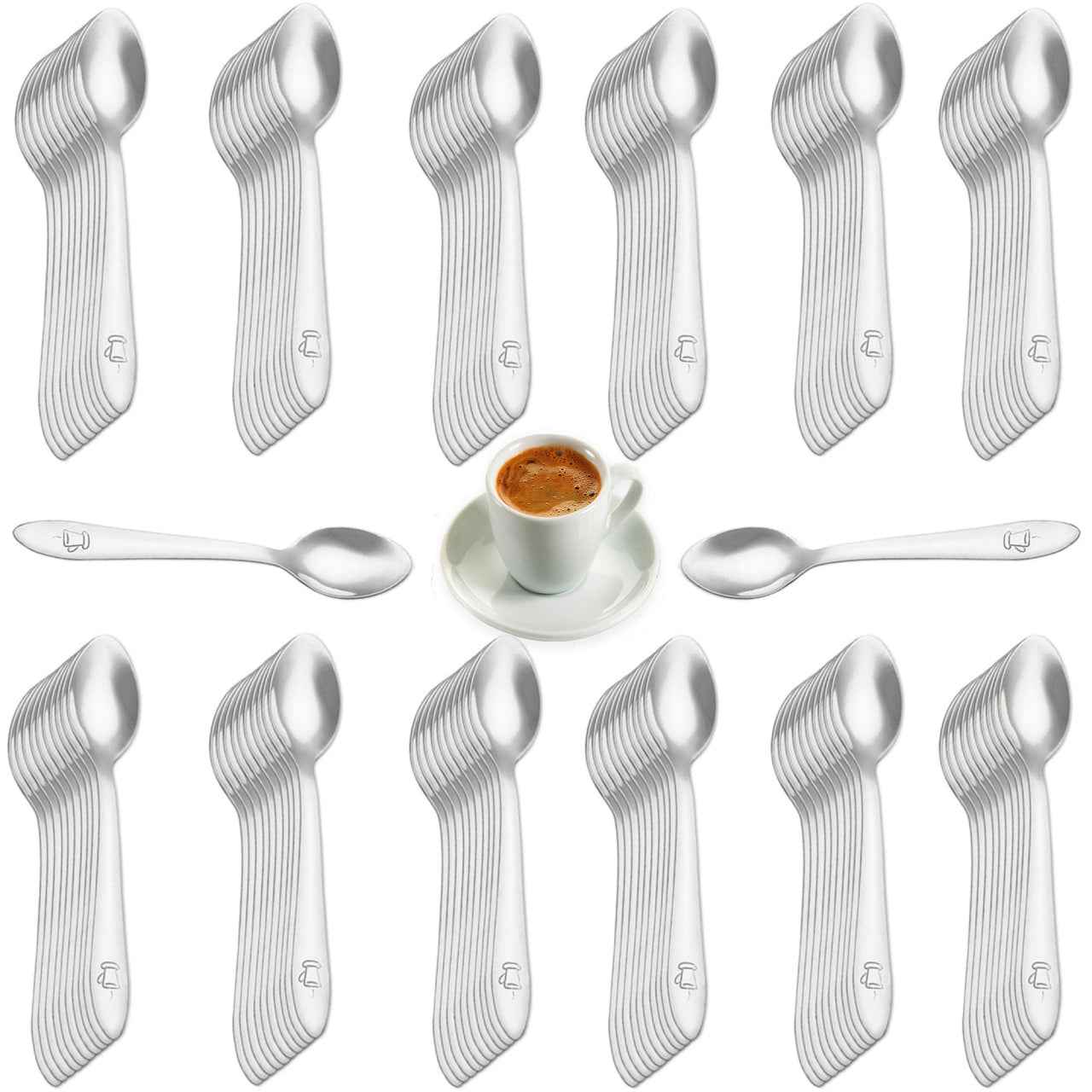 Cuchara moka 10 cm - Pack 120 uds hostelería - cucharadecafe.es