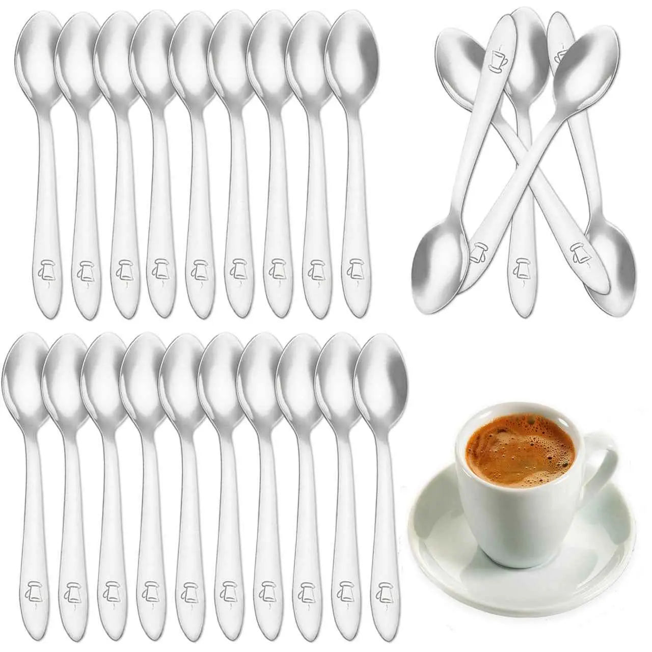 Cuchara moka 10 cm - Pack 24 uds - cucharadecafe.es