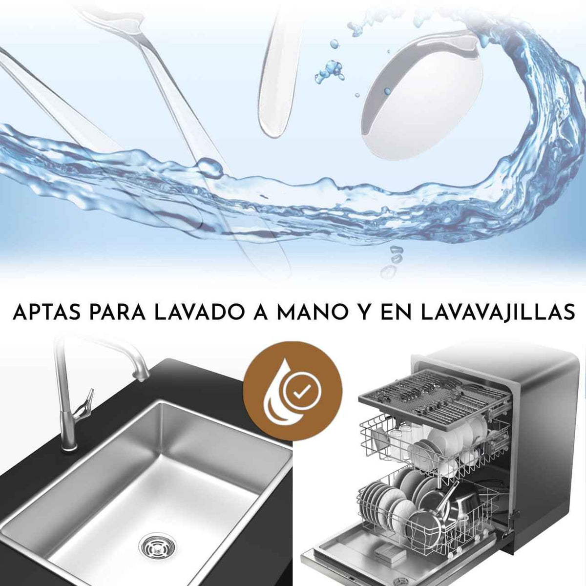 Muestrario profesional — 6 cucharillas de café para hostelería