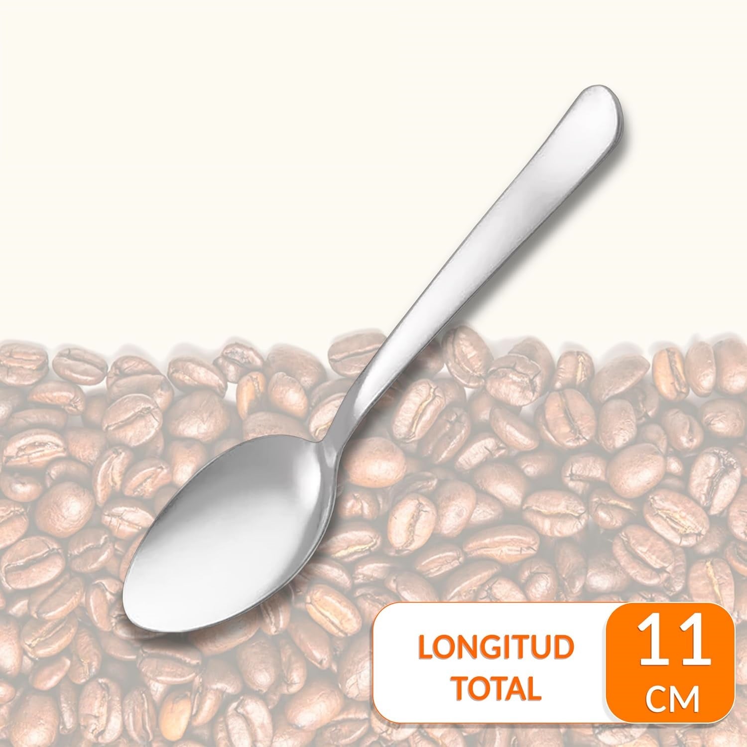 Lote de 500 cucharillas de café 11 cm para cafeterías y bares