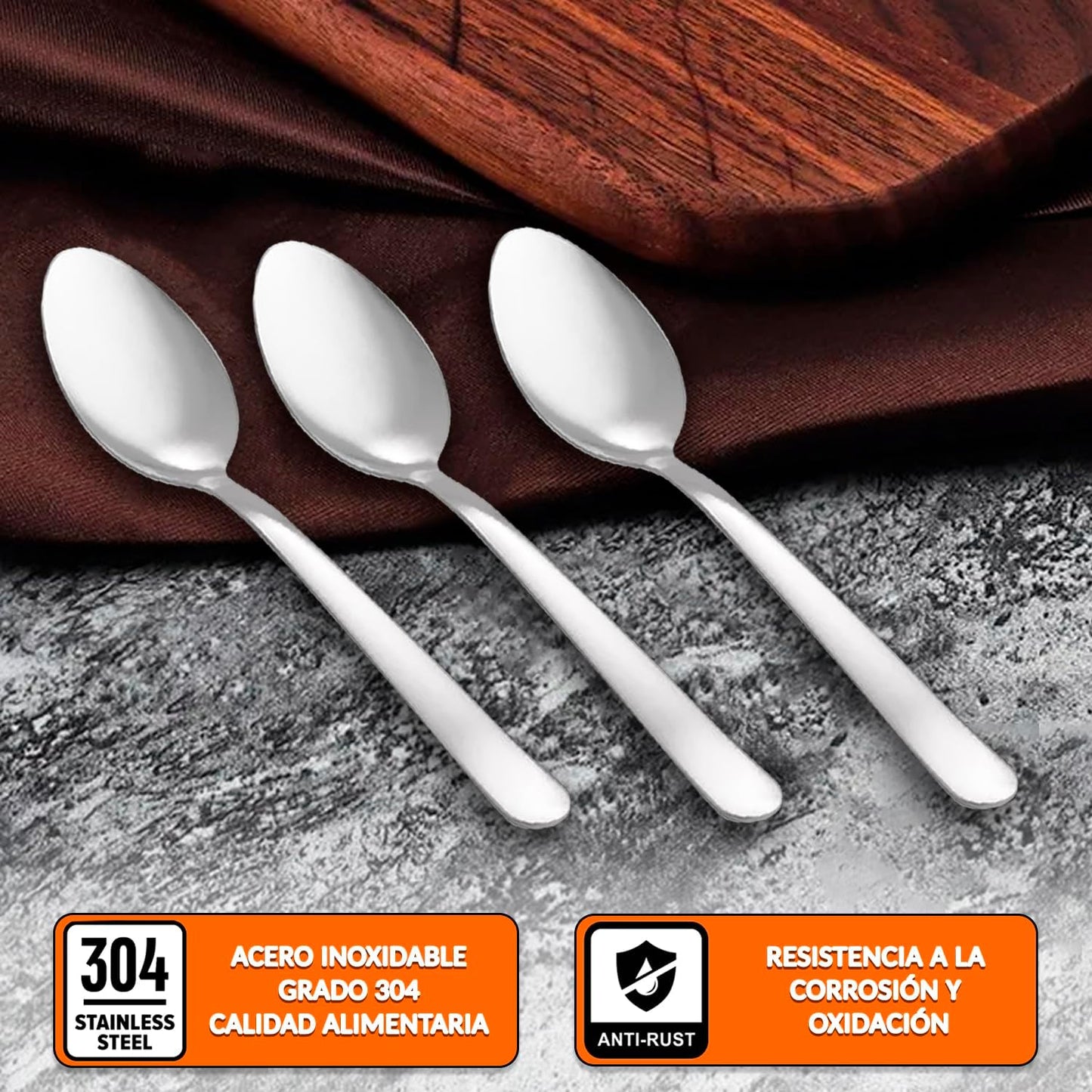 Cucharilla de café 11 cm de acero inoxidable apta para lavavajillas