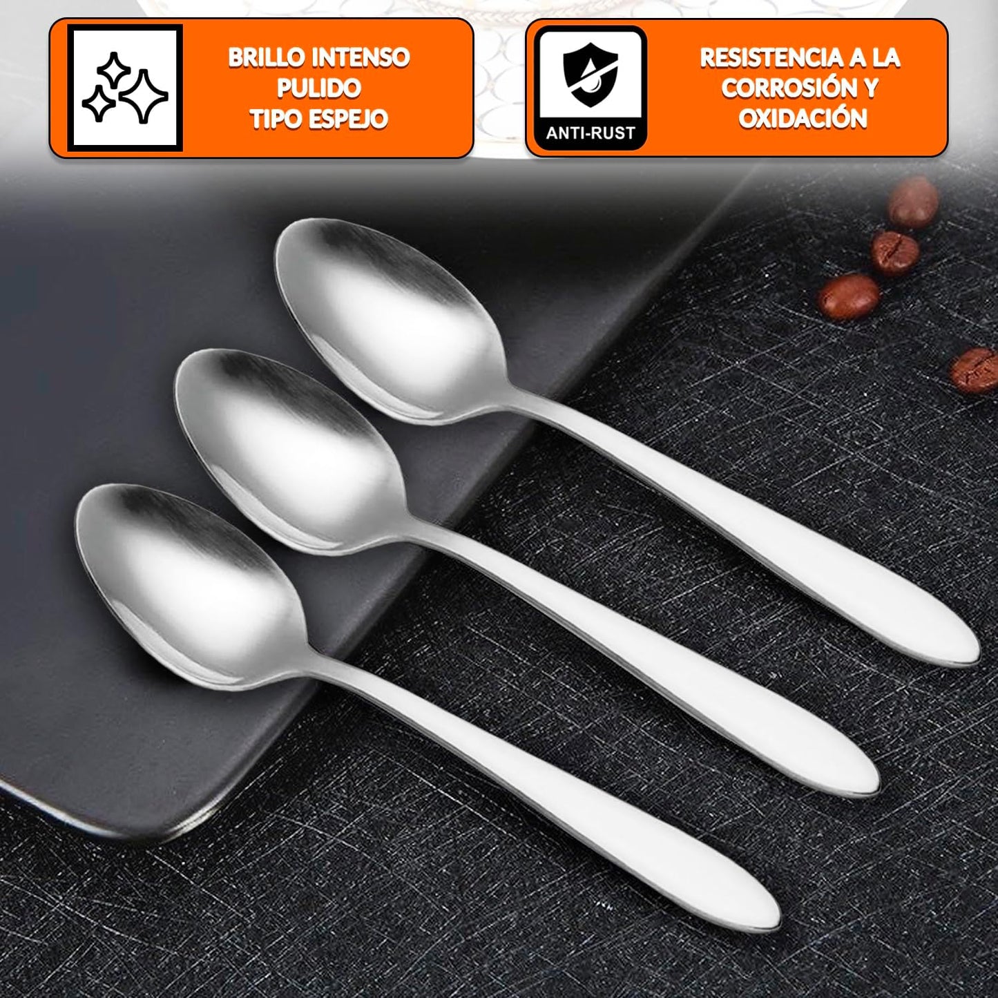 Lote de 500 cucharitas de café 12 cm para cafeterías y bares