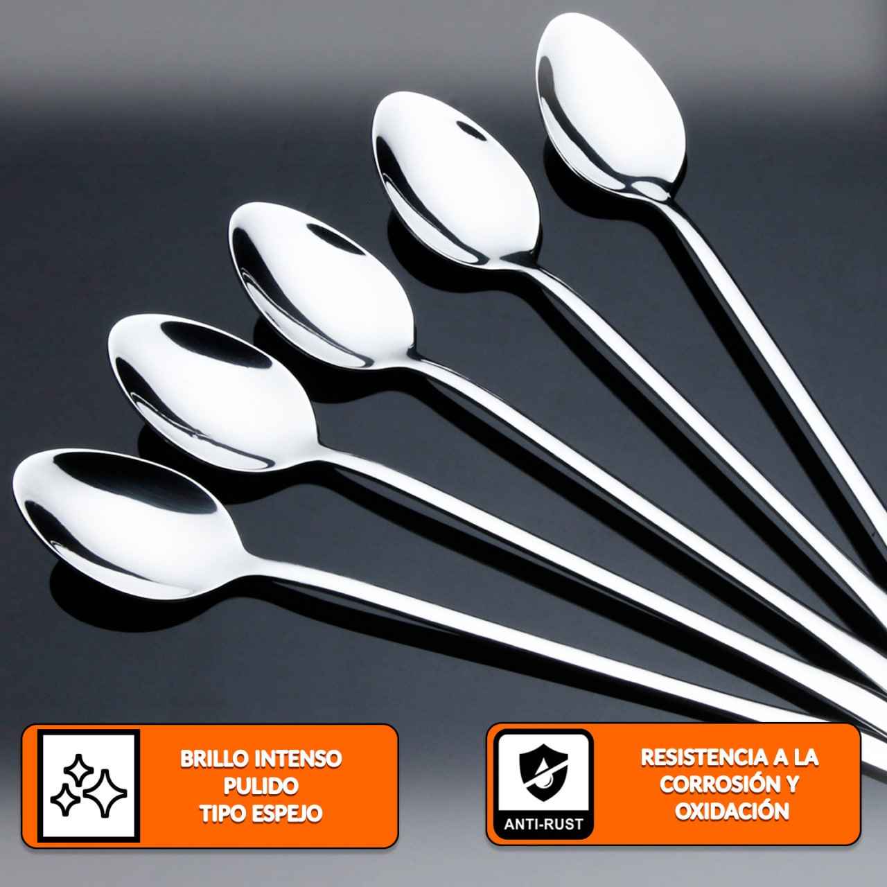 Cuchara postre larga - Pack 12 uds - cucharadecafe.es