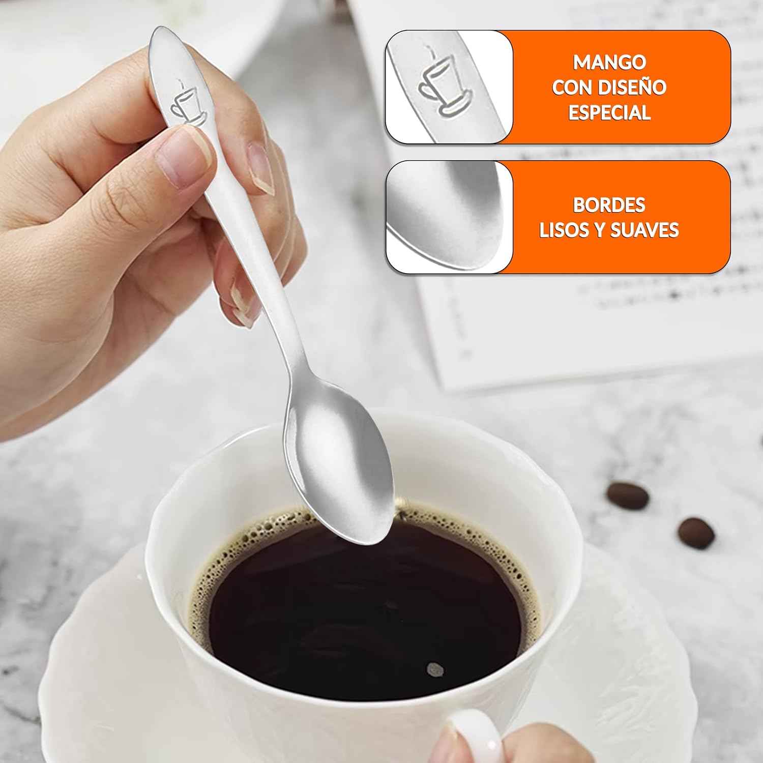 Cuchara moka 10 cm - Pack 48 uds - cucharadecafe.es