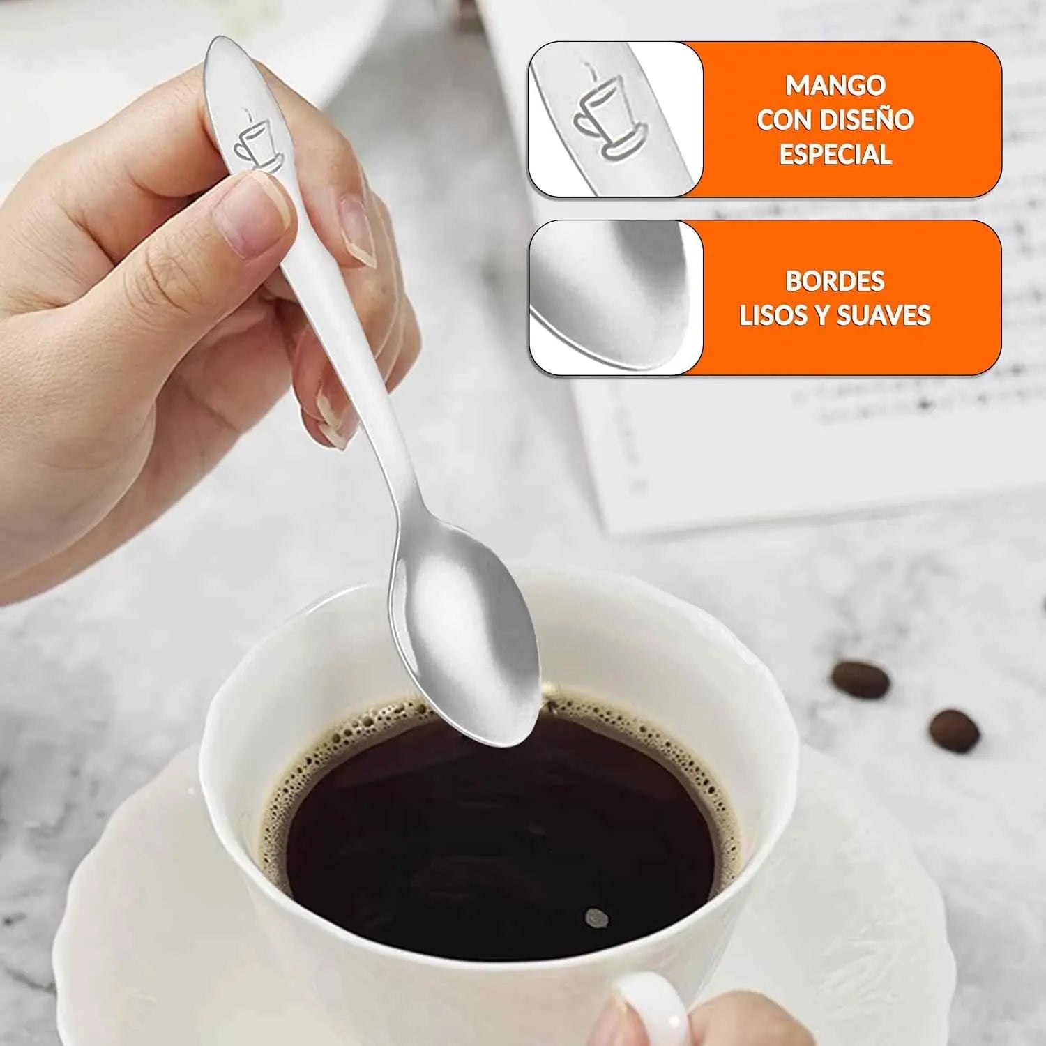 Cuchara moka 10 cm - Pack 24 uds - cucharadecafe.es