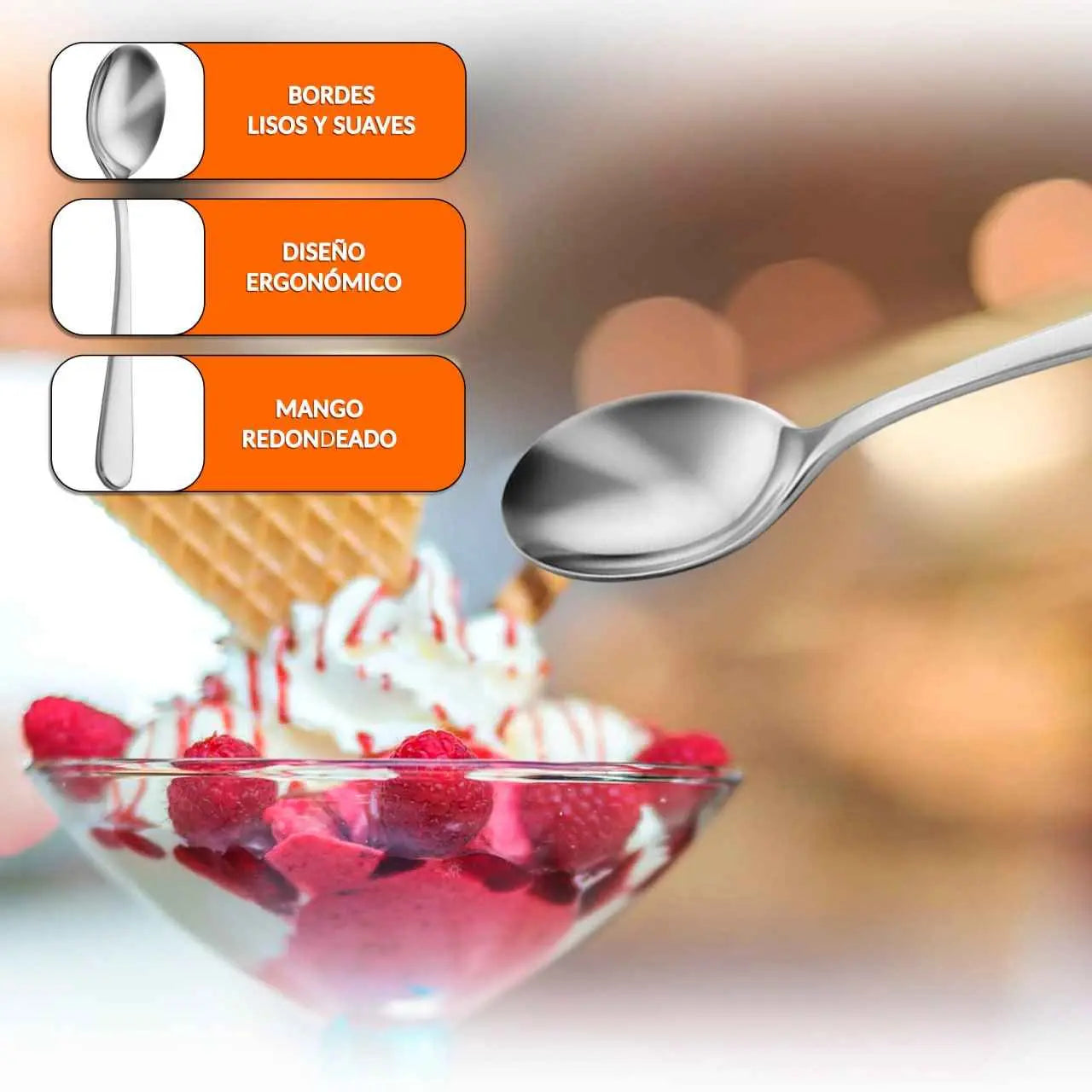 Cuchara de postre 14 cm - Pack 24 uds - cucharadecafe.es