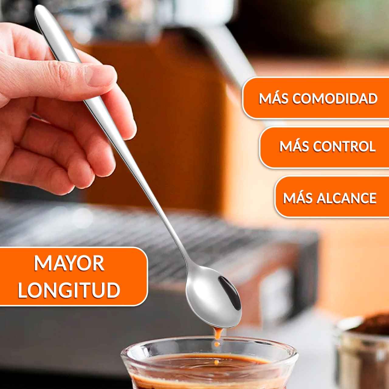 Cuchara larga café regalo - Pack 24 uds - cucharadecafe.es
