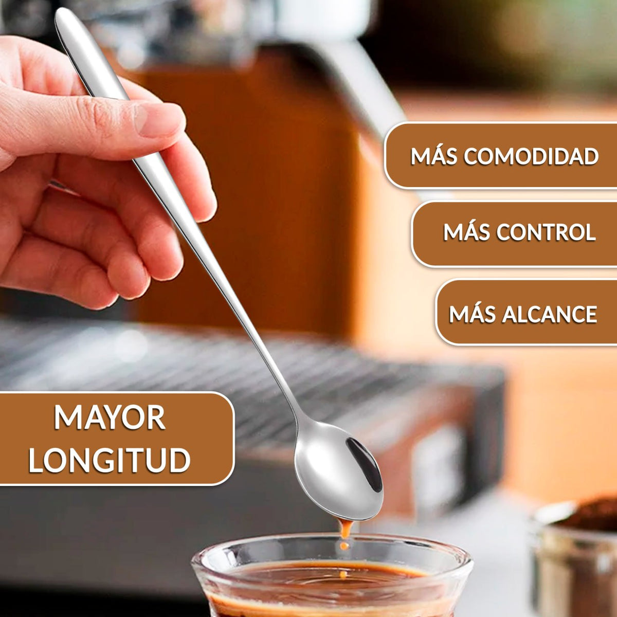 Muestrario profesional — 6 cucharillas de café para hostelería