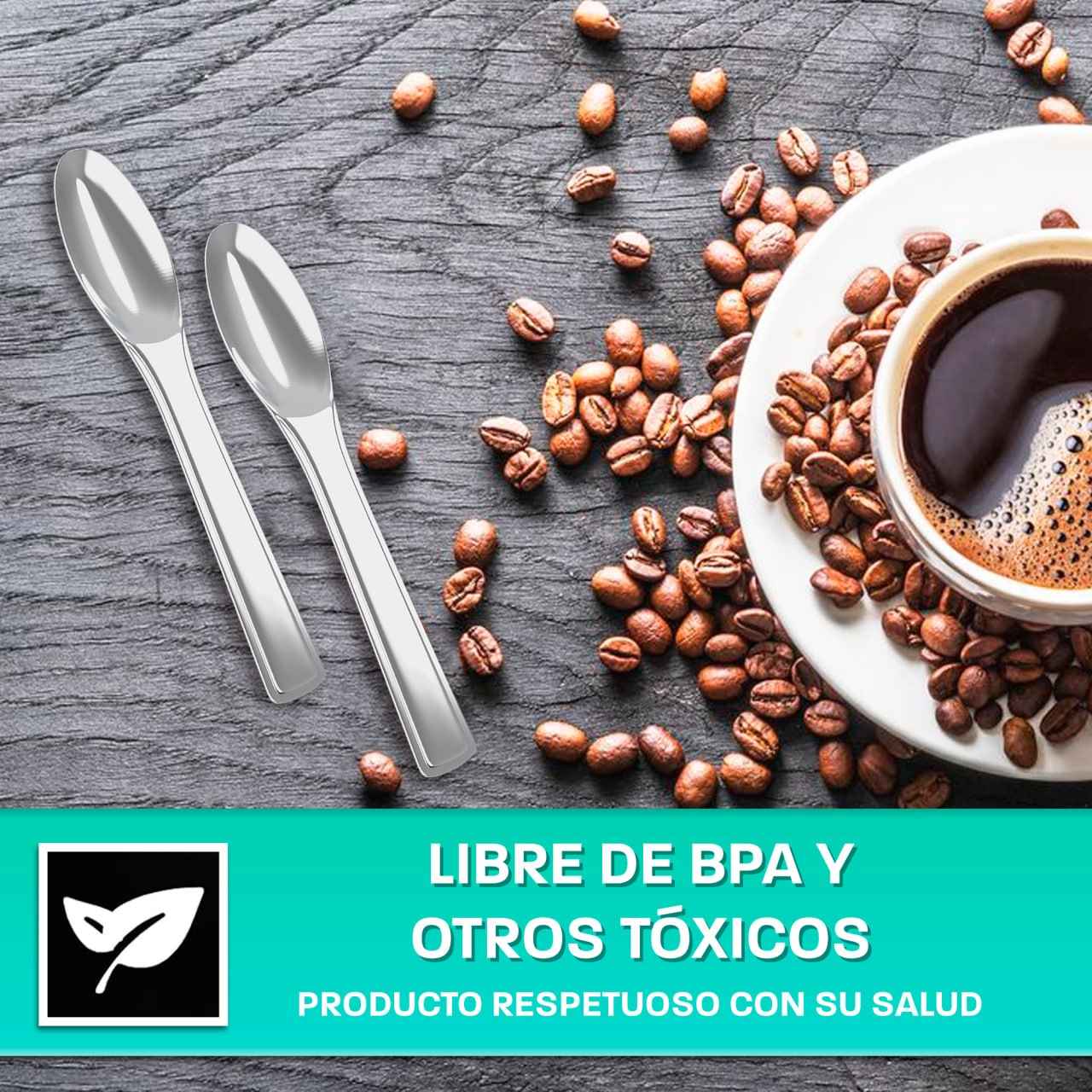 Cucharillas café diseño elegante - Pack 24 uds - cucharadecafe.es